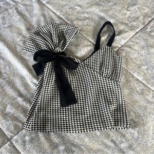 Club Monaco gingham top
